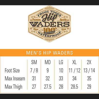 Frogg Toggs Brush Hogg Heavy-Duty Nylon Bootfoot Hip Waterproof Fishing Wader for Fishing, Cleated Outsole - Image 7